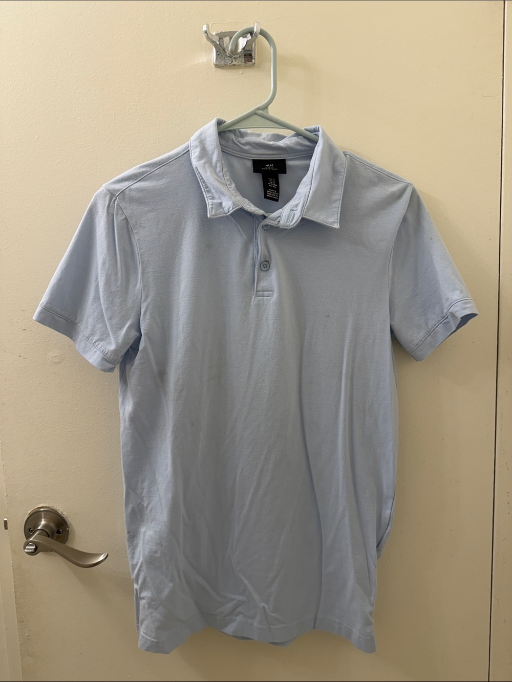 H&M Men’s Pale Blue Polo Shirt